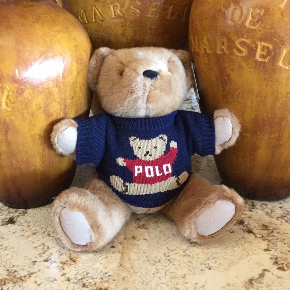 Ralph Lauren 1997 Blue Polo Bear Sweater